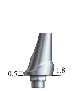 Biomet 3i Certain®-compatible 5.0mm Esthetic Abutment 15° Angle, Posterior