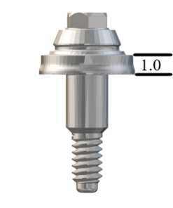 Biomet 3i Certain®-compatible 5.0mm Straight Multi-Unit Abutment X 1mm