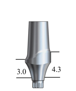 Astra®-compatible 3.0mm Esthetic Abutment Straight, Anterior