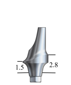 Astra®-compatible Aqua 3.5/4.0mm Esthetic Abutment 15° Angle, Posterior