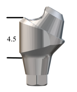 Astra®-compatible Aqua 3.5/4.0mm 30° Multi-Unit Abutment X 4.5mm