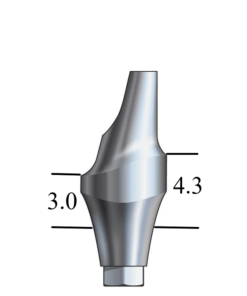 Astra®-compatible Lilac 4.5/5.0mm Esthetic Abutment 15° Angle, Anterior