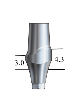 Astra®-compatible Lilac 4.5/5.0mm Esthetic Abutment Straight, Anterior