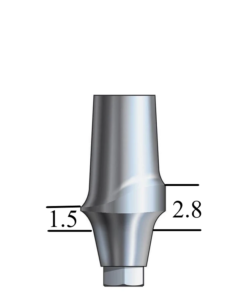 Astra®-compatible Lilac 4.5/5.0mm Esthetic Abutment Straight, Posterior