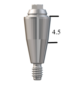 Astra®-compatible Lilac 4.5/5.0mm Straight Multi-Unit Abutment X 4.5mm