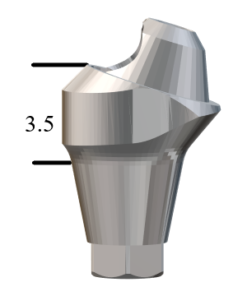 Astra®-compatible Lilac 4.5/5.0mm 17° Multi-Unit Abutment X 3.5mm