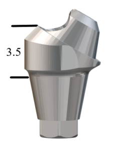 Astra®-compatible Lilac 4.5/5.0mm 30° Multi-Unit Abutment X 3.5mm
