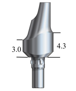 CAMLOG® Screw-Line-compatible 3.3mm Esthetic Abutment 15° Angle, Anterior