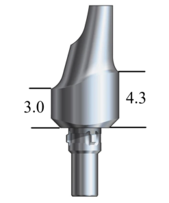 CAMLOG® Screw-Line-compatible 3.8mm Esthetic Abutment 15° Angle, Anterior