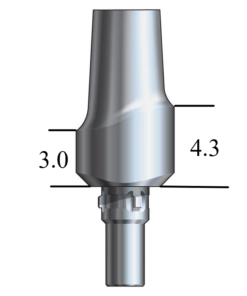 CAMLOG® Screw-Line-compatible 3.8mm Esthetic Abutment Straight, Anterior