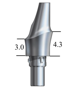 CAMLOG® Screw-Line-compatible 4.3mm Esthetic Abutment 15° Angle, Anterior