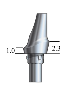 CAMLOG® Screw-Line-compatible 4.3mm Esthetic Abutment 15° Angle, Posterior