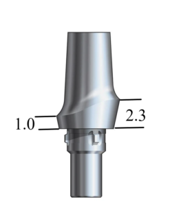 CAMLOG® Screw-Line-compatible 4.3mm Esthetic Abutment Straight, Posterior