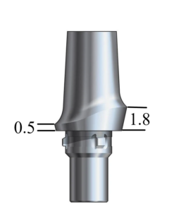 CAMLOG® Screw-Line-compatible 5.0mm Esthetic Abutment Straight, Posterior