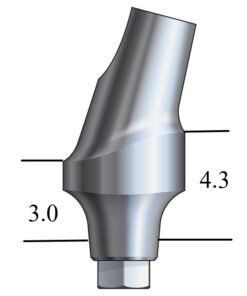 MegaGen AnyRidge®-compatible Esthetic Abutment 15° Angle, Anterior