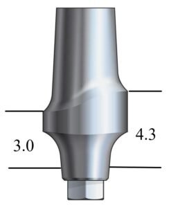 MegaGen AnyRidge®-compatible Esthetic Abutment Straight, Anterior