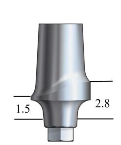 MegaGen AnyRidge®-compatible Esthetic Abutment Straight, Posterior