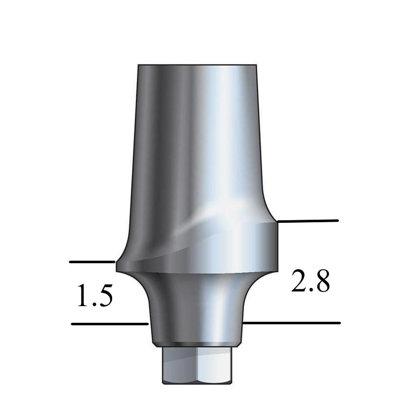 MegaGen AnyRidge®-compatible Esthetic Abutment Straight, Posterior