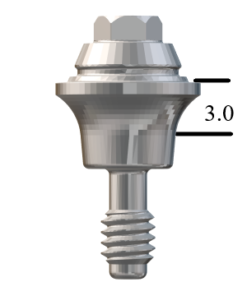 MegaGen AnyRidge®-compatible Straight Multi-Unit Abutment X 3mm