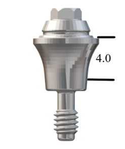 MegaGen AnyRidge®-compatible Straight Multi-Unit Abutment X 4mm