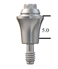 MegaGen AnyRidge®-compatible Straight Multi-Unit Abutment X 5mm