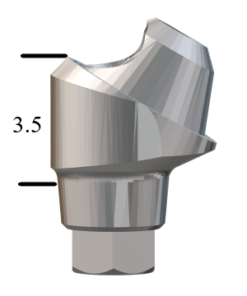 MegaGen AnyRidge®-compatible 30° Multi-Unit Abutment X 3.5mm