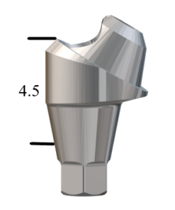 Hiossen® HG-compatible Mini 30° Multi-Unit Abutment X 4.5mm