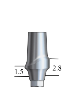 Hiossen® HG-compatible Regular Esthetic Abutment Straight, Posterior