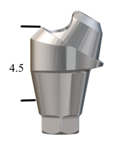 Hiossen® HG-compatible Regular 30° Multi-Unit Abutment X 4.5mm