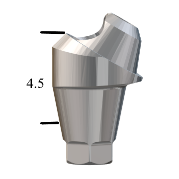 Hiossen® HG-compatible Regular 30° Multi-Unit Abutment X 4.5mm